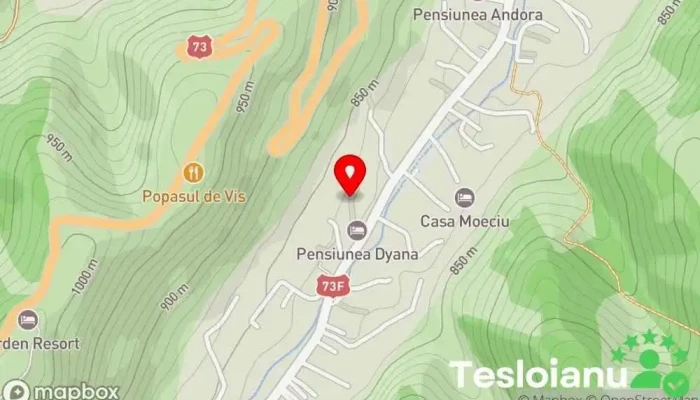 hartă a Acasă la Moieciu Bed & Breakfast în Moieciu de Jos