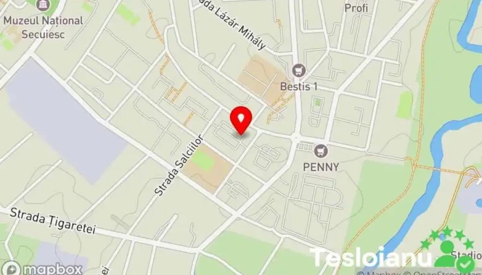 hartă a ALTHERA EVALCOV Centru educațional, Școală pentru adulți, Centru de învățământ la distanță, Consultant educațional, Centru de formare în Sfântu Gheorghe