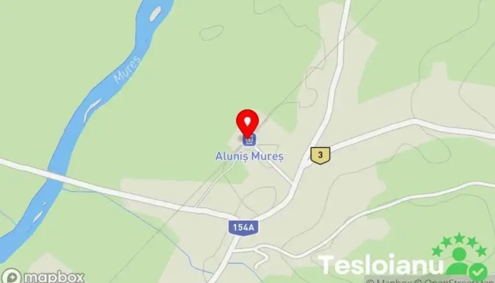 hartă a ALUNIS MURES Gară în 
