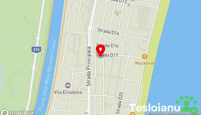 hartă a Ametist (Casa Leului) Mamaia-Sat Pensiune în Mamaia-Sat