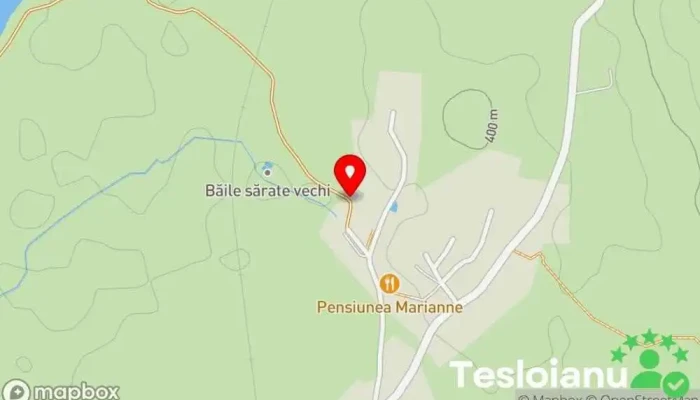 hartă a Băile sărate IDECIU de Jos. Baie în aer liber în Ideciu de Jos