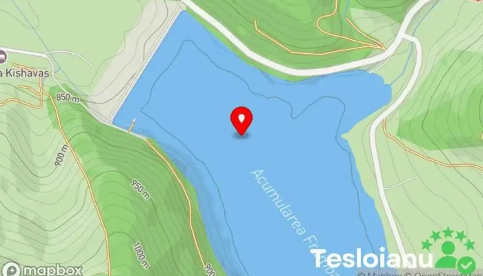 hartă a Barajul Frumoasa Lac în 