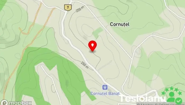 hartă a Castrul roman de la Cornuțel Reper istoric în Cornuțel