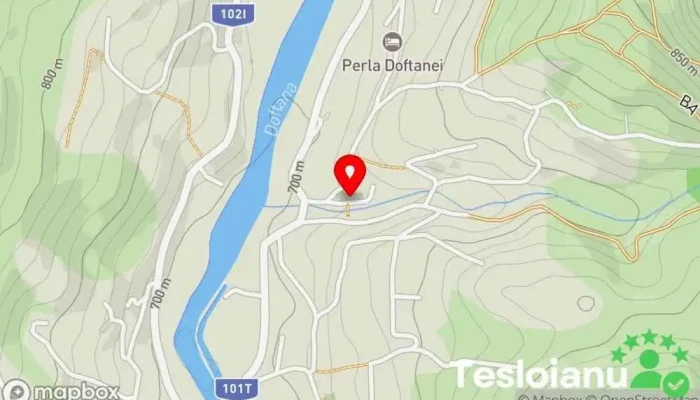 hartă a Casuta cocotata - Tiny House Valea Doftanei Unitate de cazare rurală în Teșila
