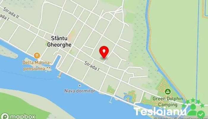 hartă a Căsuța cu Stuf Bed & Breakfast în Sfântu Gheorghe
