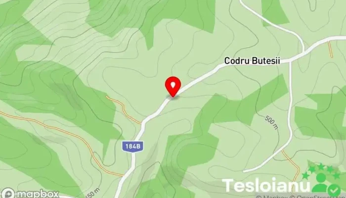 hartă a Codru Butesii  în Codru Butesii