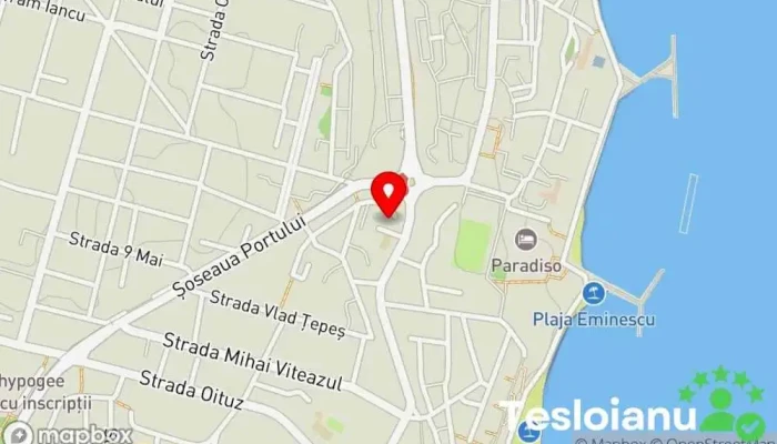 hartă a COMPLEX ALUTUS-Camere de închiriat Cazare în regim hotelier în Mangalia