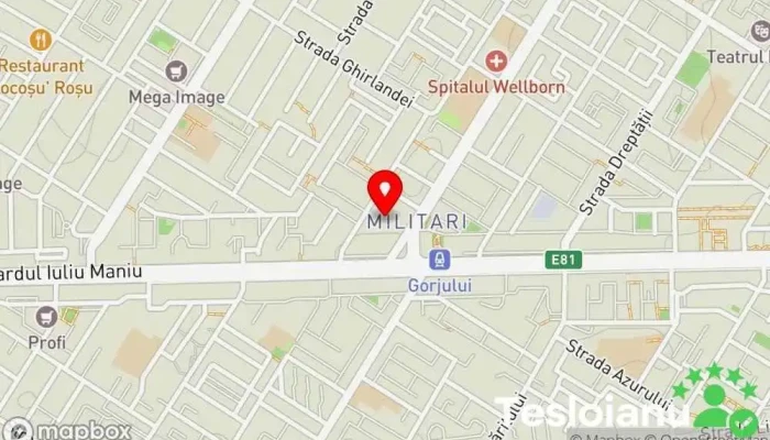 hartă a Copiere Chei Gorjului Servicii de duplicare chei în București