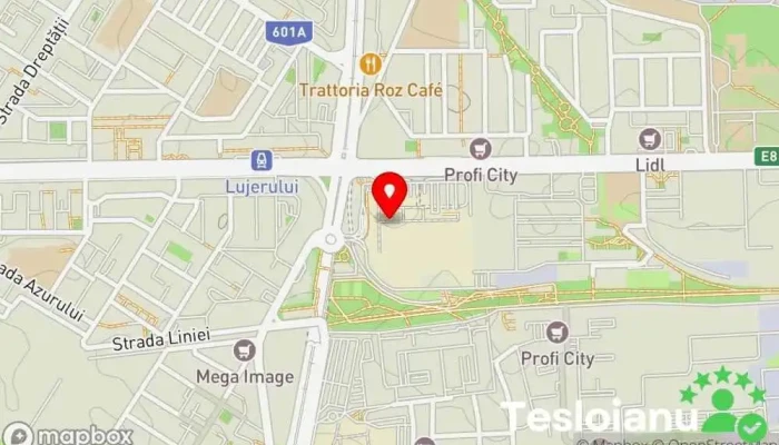 hartă a Copiere Chei Supernova Lujerului Servicii de duplicare chei în București