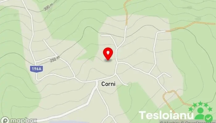 hartă a Corni  în Corni