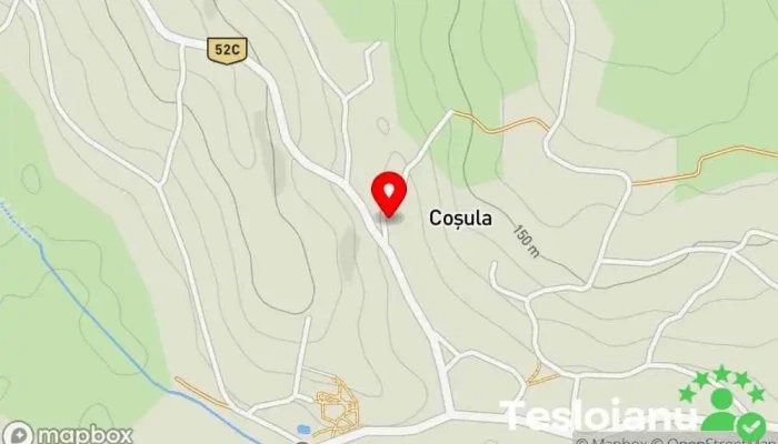 hartă a Coșula  în Coșula