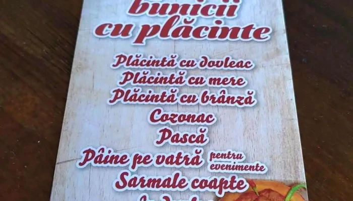Cuptorul Bunicii -  Meniu - Zilişteanca