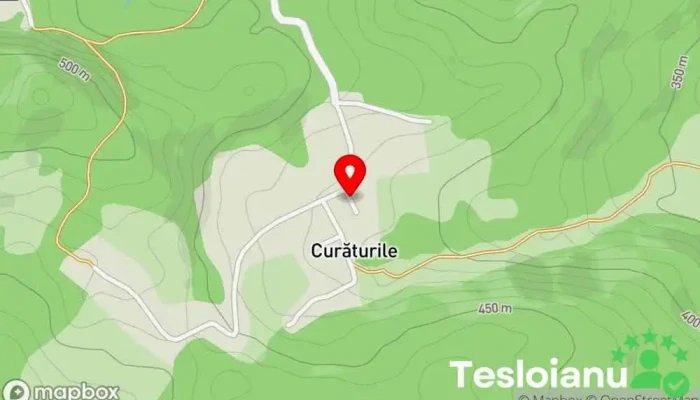 hartă a Curăturile  în Curăturile