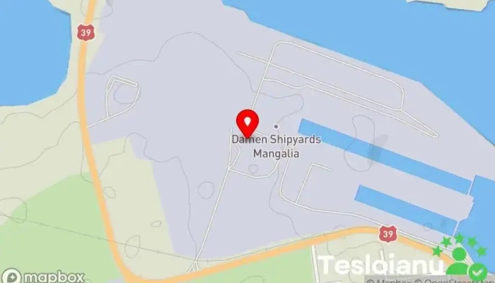 hartă a Damen Shipyards Mangalia Șantier naval în Mangalia