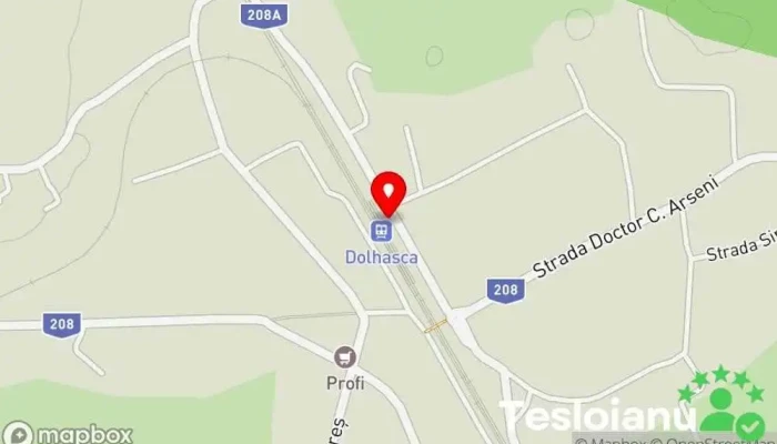 hartă a Dolhasca Gară în Dolhasca