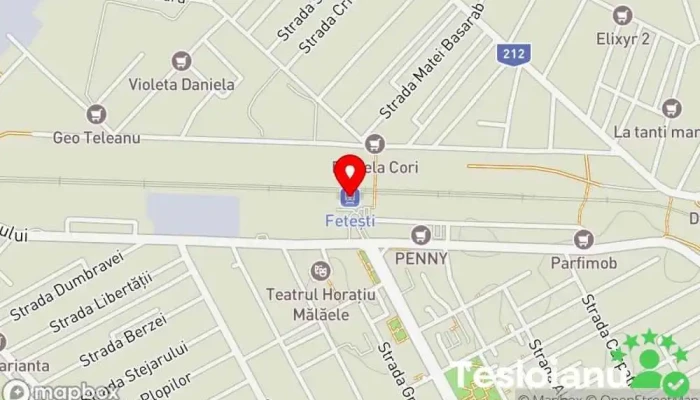 hartă a Fetești Gară în Fetești-Gară