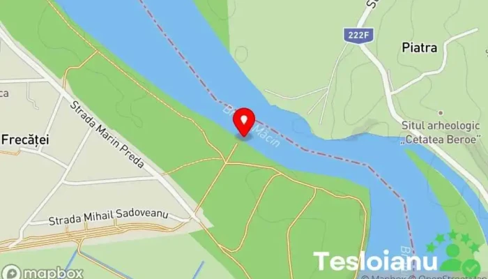 hartă a Frecăţei Terminal feribot în Frecăței