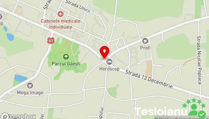 hartă a Găești  în Găești