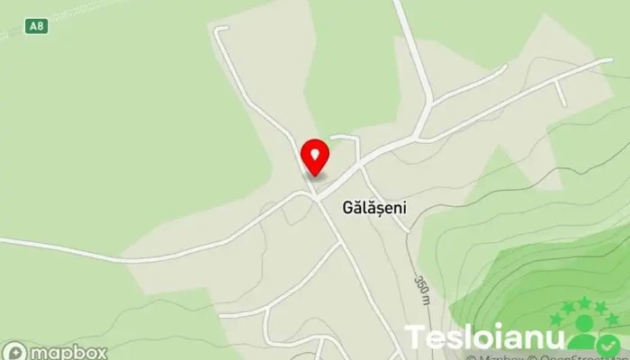 hartă a Gălăţeni  în Gălăţeni
