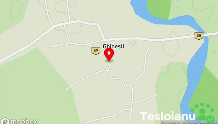hartă a Ghinești  în Ghinești