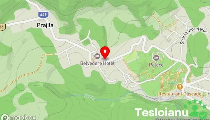 hartă a Govora Casă de la țară în Prajila