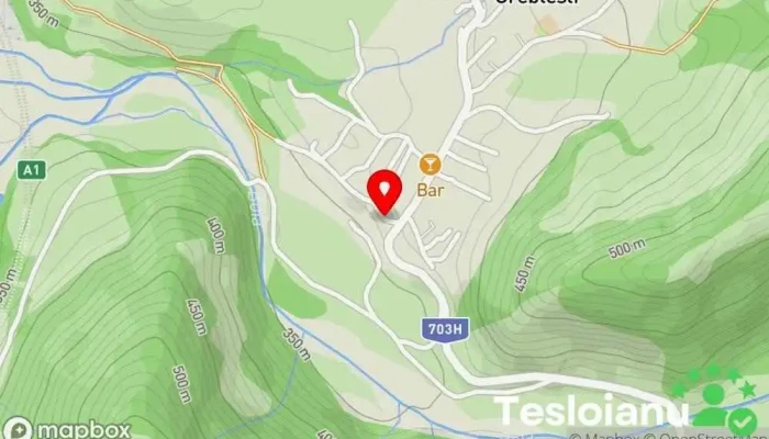 hartă a Greblești  în Greblești