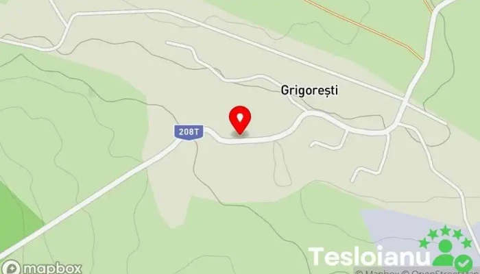 hartă a Grigorești  în Grigorești