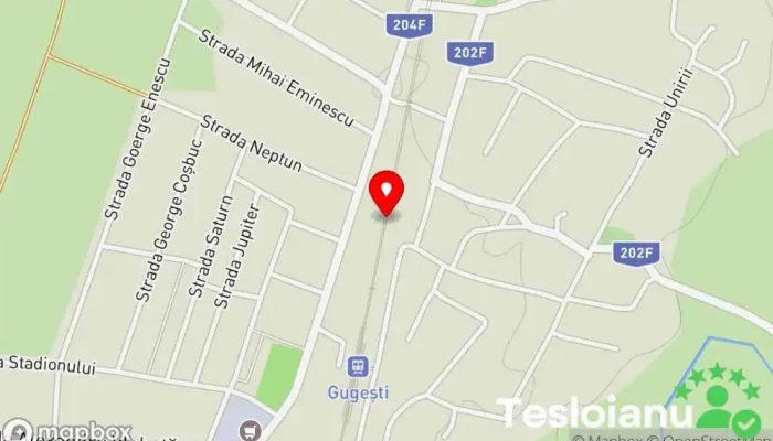 hartă a Gugești  în Gugești