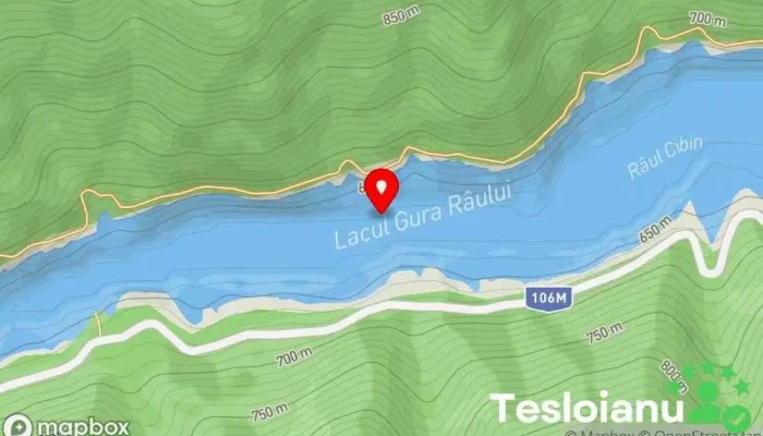 hartă a Gura Râului Lac în 