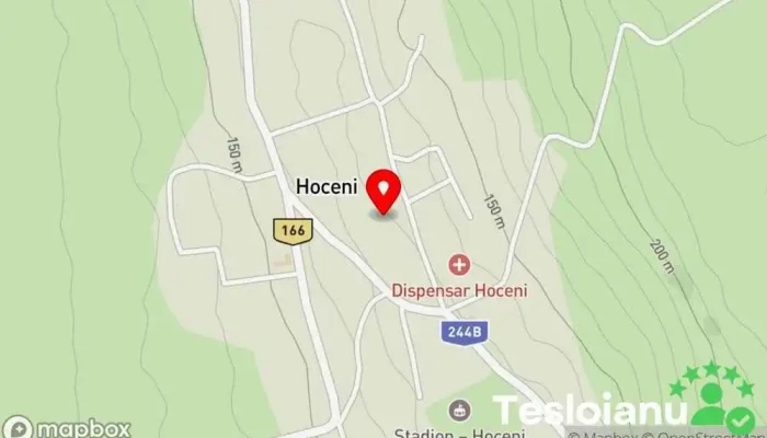 hartă a Hoceni  în Hoceni