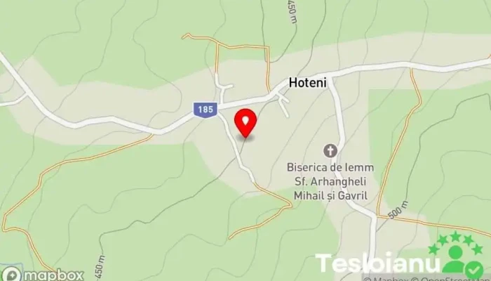 hartă a Hoteni  în Hoteni