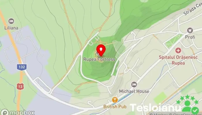 hartă a House C(Casuta C) Fortăreață în Rupea