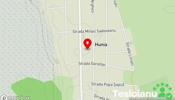 hartă a Hunia  în Hunia