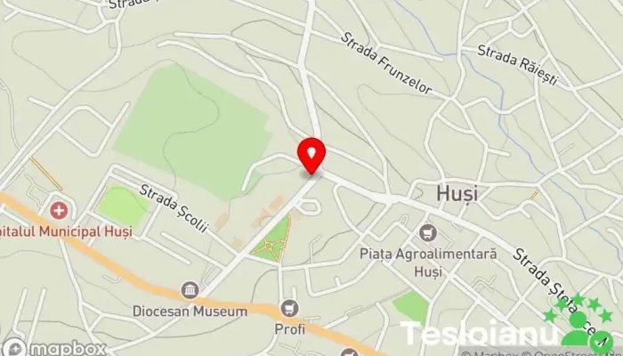 hartă a Huși  în Huși