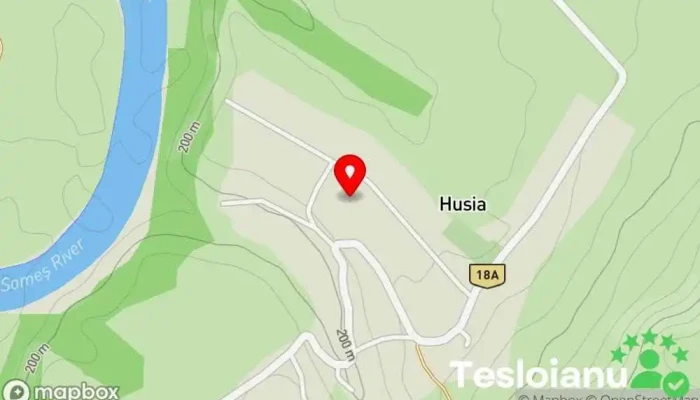 hartă a Husia  în Husia