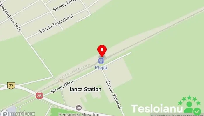 hartă a Ianca Gară în Gara Ianca