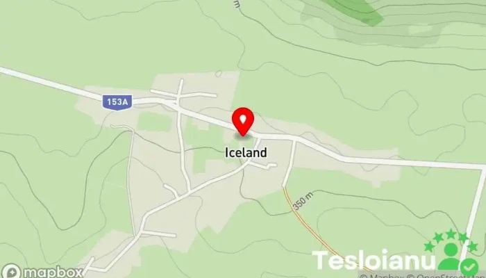 hartă a Icland  în Icland