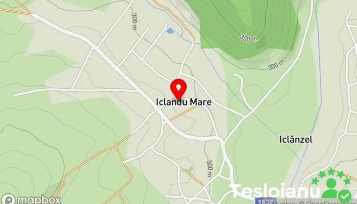 hartă a Iclandu Mare  în Iclandu Mare