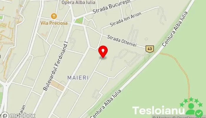 hartă a IMSAT ALBA S.A.  în Alba Iulia