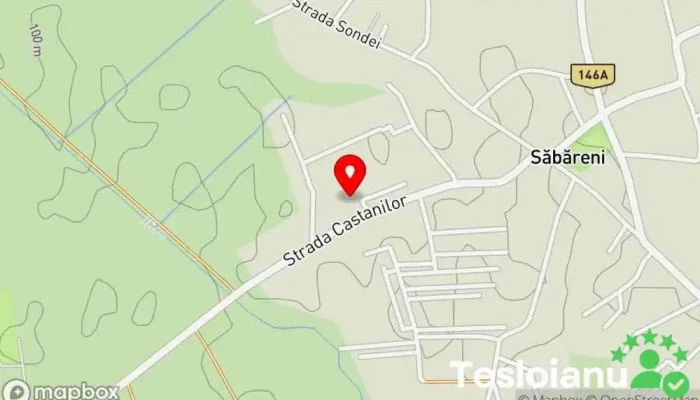 hartă a ITP SABARENI Punct de inspecție auto în Săbăreni