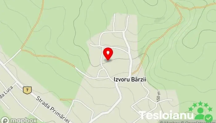 hartă a Izvoru Bârzii  în Izvoru Bârzii