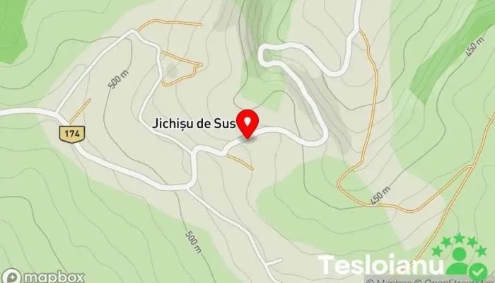hartă a Jichișu de Sus  în Jichișu de Sus