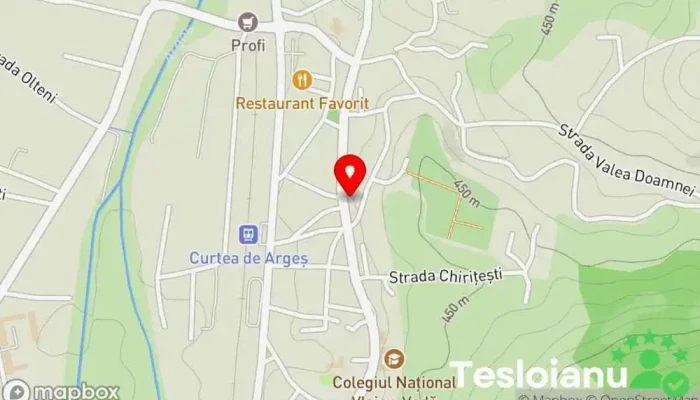 hartă a Judecătoria Curtea de Argeș Judecătorie în Curtea de Argeș