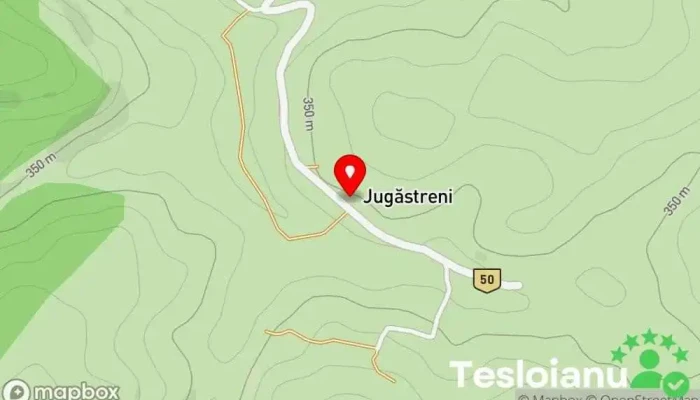 hartă a Jugăstreni  în Jugăstreni