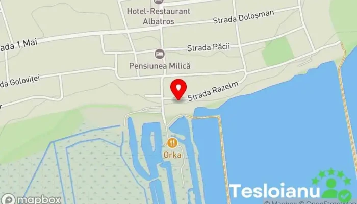 hartă a JuriLotca - excursii ghidate cu caiacele, bicicletele si barca Club de canoe și caiac, Club pentru bicicliști în Jurilovca