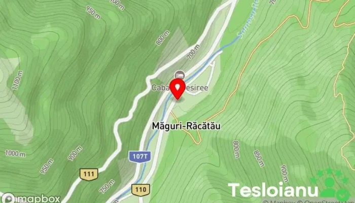 hartă a La Magazie Bar în Măguri-Răcătău