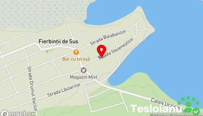 hartă a La Oaie Atracție turistică în Fierbinți-Târg