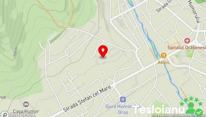hartă a La Roată Bucovina Bed & Breakfast, Pensiune în Gura Humorului