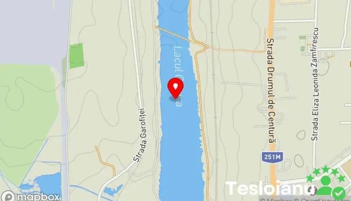 hartă a Lacul Cătușa Lac în Galați