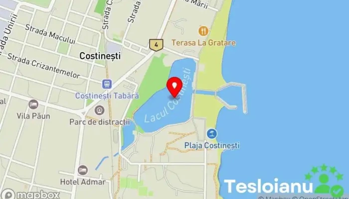 hartă a Lacul Costinești Lac în Costinești